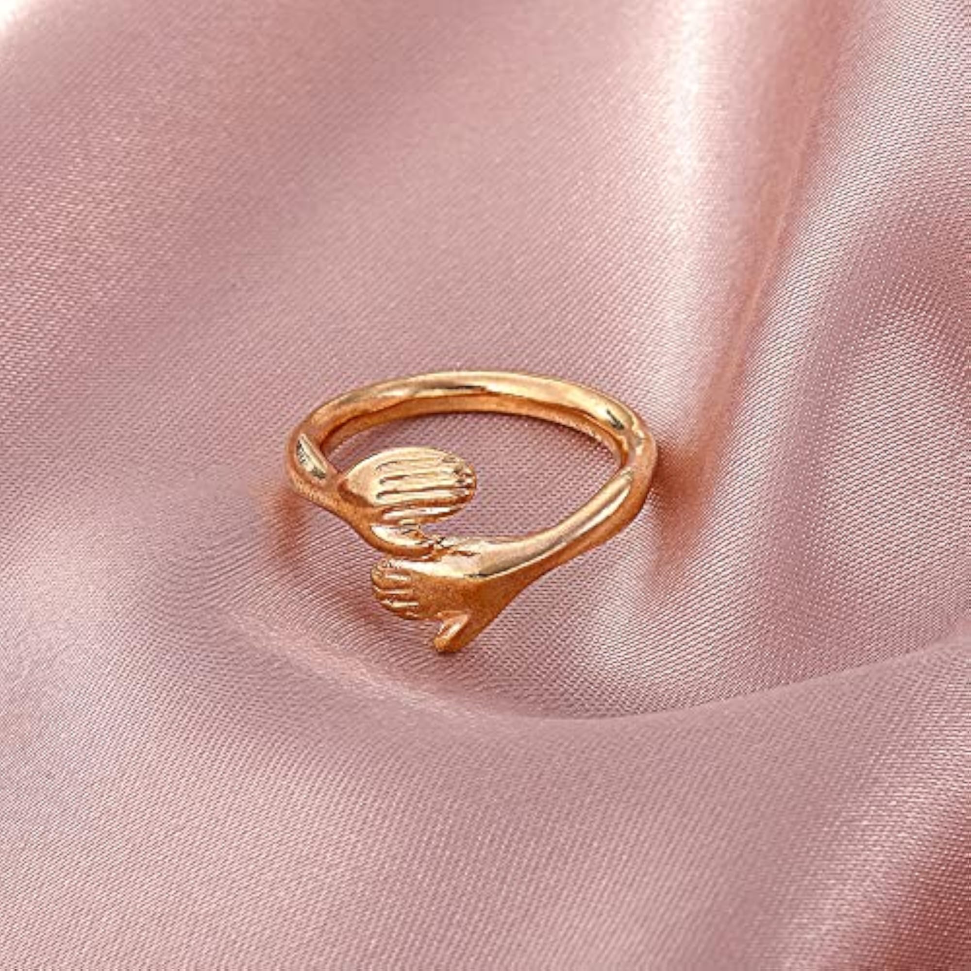 Plated Hug Ring for Women